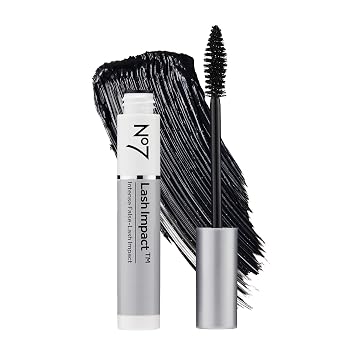 No7 Lash Impact - Máscara voluminizadora, color negro, 0.2 fl oz