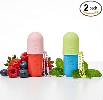 Tell All Lip Balm Duo - Juicy Secret & Mint Message - Tratamiento labial hidratante con sabor a bayas y menta - Par hidratante de 0.15 onzas cada uno