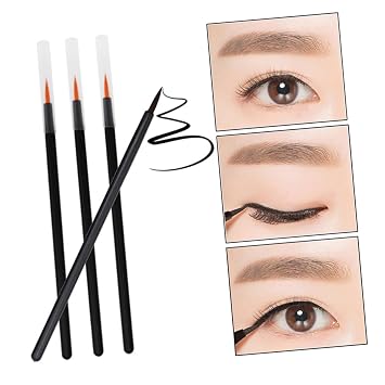 50 Uds., cepillo delineador de ojos desechable, cinta de maquillaje para delineador de ojos alado, brillo de labios, calcomanías para delineador de ojos, maquillaje esencia para maquillaje,
