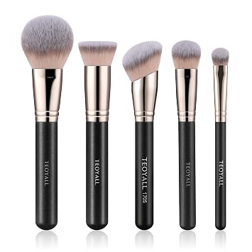 TEOYALL Juego de brochas de maquillaje, corrector de base, polvo de rubor
