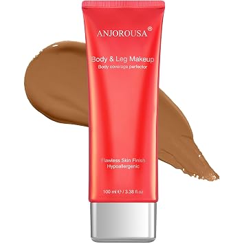 Maquillaje impermeable para cubrir tatuajes, perfeccionador de cobertura corporal sin transferencia, base corporal de cobertura completa y corrector de tatuajes (bronce)