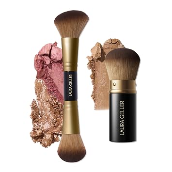LAURA GELLER - Brochas de maquillaje – 06 Face It All 2pc con brocha Kabuki
