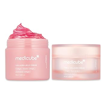 medicube Colágeno Swirl Duo - Crema de gelatina de colágeno, crema de