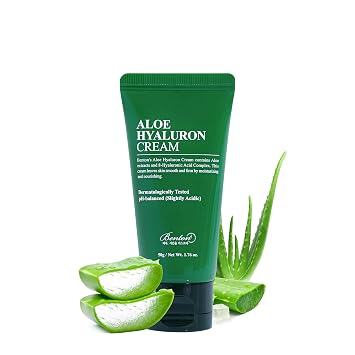 BENTON Aloe Hyaluron Cream | 1.76 oz. - Crema hidratante facial de aloe