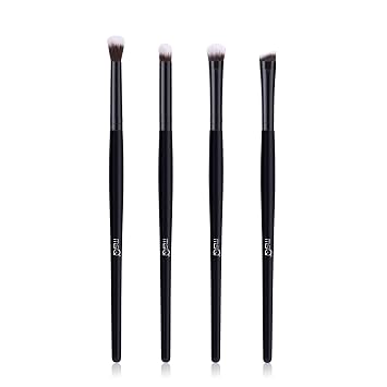 MSQ Juego De Pinceles De Sombra De Ojos 4pcs Maquillaje Pinceles De Ojos Sombra De Ojos Brocha De Mezcla Brocha De Resaltador