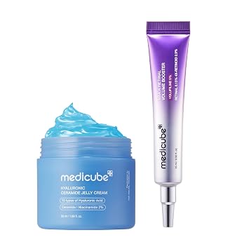 medicube Retinal Soothing Duo - Crema de gelatina de ácido hialurónico y suero retiniano
