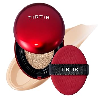 TIRTIR Mask Fit - Base de maquillaje roja | Cobertura completa, sin peso, ajuste de la piel, acabado satinado, base BB de maquillaje coreano, belleza, cubierta de tatuaje, para construir (#23N arena