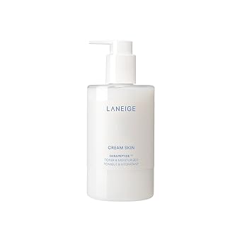LANEIGE Tónico e hidratante para la piel en crema: Tóner lechoso coreano ligero y recargable con ceramida y péptido para hidratación, reafirmación y soporte de barrera