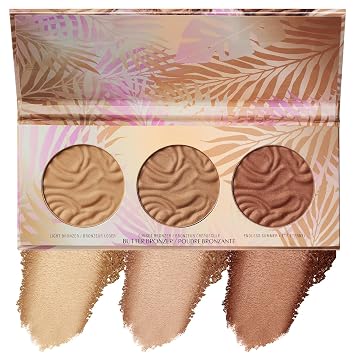 Physicians Formula Murumuru Butter Bronzer - Juego de paleta de maquillaje facial, incluye bronceador nutritivo de mantequilla, resaltador, rubor, probado por dermatólogos, vegano y libre de crueldad