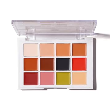 Narrative Cosmetics Paleta de maquillaje de 12 colores para cubrir tatuajes, cicatrices e imperfecciones | Fórmula duradera y a prueba de manchas para todos los tonos de piel