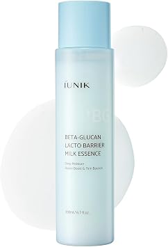 IUNIK Barrera Beta-Glucan Esencia de Tóner Lechoso - Hidratación Profunda