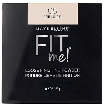 Maybelline Fit Me - Polvo fijador suelto, polvo facial de maquillaje y polvo de acabado, Claro, 1 unidad