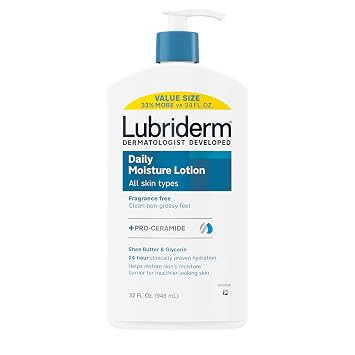 Lubriderm Loción corporal Daily Moisture + Pro-Ceramida, 32 onzas líquidas