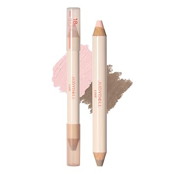 JUDYDOLL Quick-Fix Contour Duo - Barra de contorno crema 2 en 1 con resaltador, resistente al agua y al sudor, fórmula ligera y no pegajosa, para esculpir y definir (01)