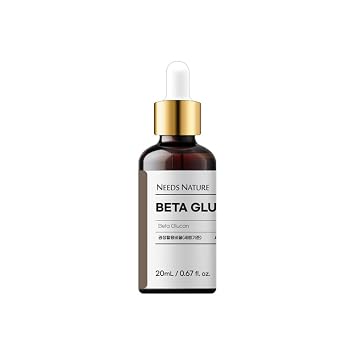 NEEDS NATURE - Suero facial con solución de beta-glucano | Suero facial coreano hidratante | Refuerzo hidratante ligero | 0.7 fl oz