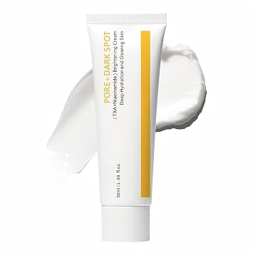 Crema refinadora de manchas oscuras de poros con TXA y niacinamida, hidratante, minimizador de poros, soporte suave de barrera cutánea, para pieles sensibles, 1.7 fl oz