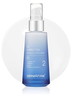 DERMAFIRM Bio Correction - Ampolla coreana Cera-Drop M4 - Ampolla facial coreana para el cuidado de la piel con ceramida, péptido y colágeno para todo tipo de piel, sin ensayos en animales, sin