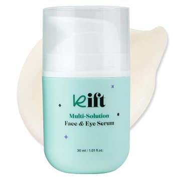 KIFT Suero facial y ocular multisolución, hidratante, suavizante y calmante K-Beauty para el cuidado de la piel para piel radiante y nutrida, 1.0 fl oz