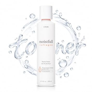 Etude Moisture - Tónico facial coreano de colágeno hidratante, 6.76 onzas líquidas