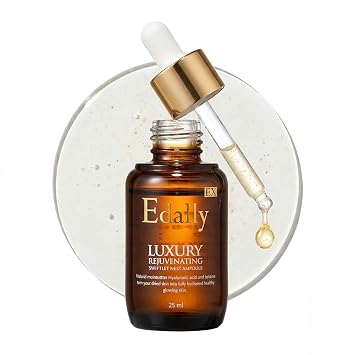EX Marine Collagen Rejuvenating Ampolla Serum – Cuidado facial coreano premium de la piel con niacinamida y ácido hialurónico para un cuidado profundo de hidratación y reafirmación [0.85 onzas