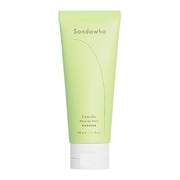 SanDaWha SKINCURE Limpiador suave natural ultra suave – Lavado facial vegano coreano con camelia, pH equilibrado y calmante para piel seca y sensible, 3.53 onzas
