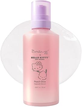 The Crème Shop Suero de niacinamida Hello Kitty Peach Glow, cuidado de la piel coreano
