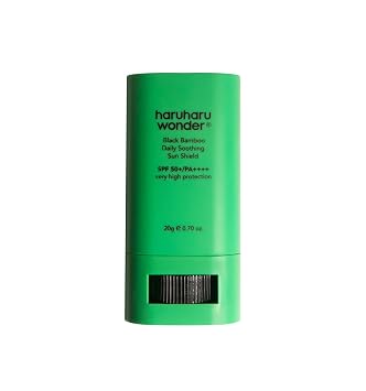 Haruharu Wonder Black Bamboo Daily Soothing Sun Shield - Protector solar en barra de 0.7 onzas (paquete de 1)