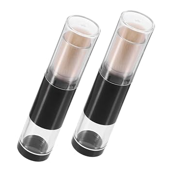 Baluue 2 unids Spray Paint Maquillaje Cepillos Cepillos Cepillos de la cara Cepillos de la cara Cepillo de Rubor Cepillo Aplicador de Polvo Recargable Cepillo de Maquillaje Cepillo Aplicador Cosmético