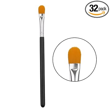 Brocha redonda extra plana para corrector de cejas, pinceles correctores, cepillo de maquillaje plano, pinceles para cejas (E32)