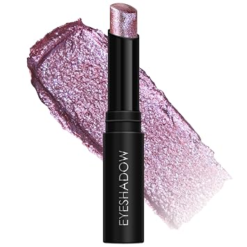 Jelly Gel Shimmer sombra de ojos, barra de maquillaje azul reflectante de cromo morado, sombra de ojos brillante altamente pigmentada, acabado luminoso de larga duración para mujeres