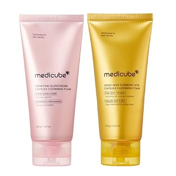 medicube Dúo limpiador corrector de tono - PDRN y espuma de cápsula de