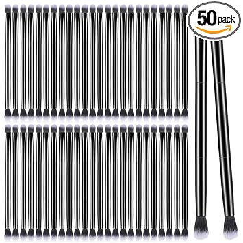 Juego de 50 brochas para sombra de ojos, aplicador corrector de brocha de