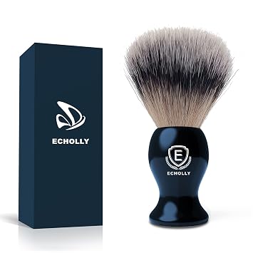 Brochas de Afeitar de Lujo para Hombres de Echolly - Brochas de Afeitar de Cerdas Super Fuertes sin Desprendimiento para Hombres - Mango de Acrílico Suave, Brochas de Afeitar Legado - Brochas de Crema